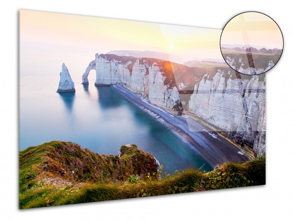 Tableau déco plexiglas Falaises d'Étretat