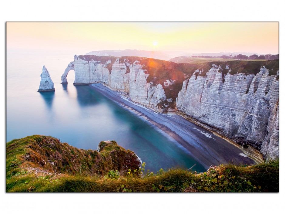 Tableau déco aluminium Falaises d'Étretat